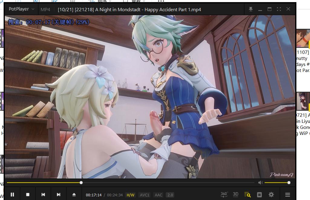 【R3592】[无修正][Pinksama] 作品合集 (21部 15.1G)  3D 动画 合集  MMD Pinksama 原神 扶她 无修正 百合-第12张图片-萌站