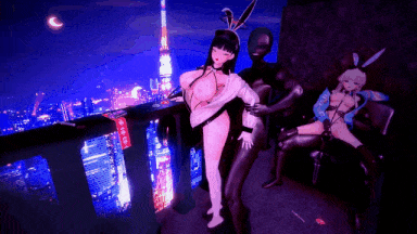 【MMD/sayorin/纯啪/NTR】蔚蓝档案：俘获龙华妃咲+媚黑俱乐部~时x莉音-第4张图片-萌站