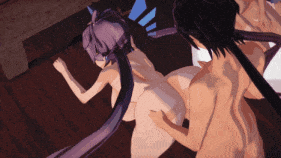 【巨乳 口交 骑乘 后入 爆操 爆射 喷潮 中出】新作-大胸初音和天依！Miku&Tianyi~-第6张图片-萌站