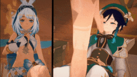 【巨乳 添足 骑乘 爆操 爆射 中出】新作-溫迪X瑪拉妮-第2张图片-萌站