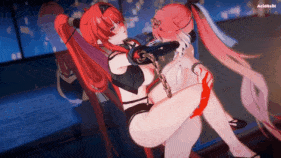 【巨乳 扶她 黑丝 白丝 旗袍 揉乳 骑乘 后入 爆操 爆射 喷潮 中出】新作-095【wuwa】Yinlin x Changli futa 吟霖x长离 sex [sound-NTR] 鸣潮-第4张图片-萌站
