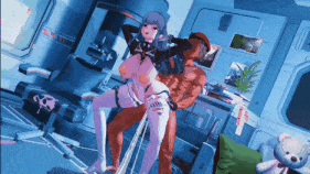 【巨乳 白丝 骑乘 揉乳 后入 爆操 爆射 喷潮 中出】新作-[KK][少女前线：追放]可露凯约谈指挥官-Klukai interview with the Commander-第3张图片-萌站