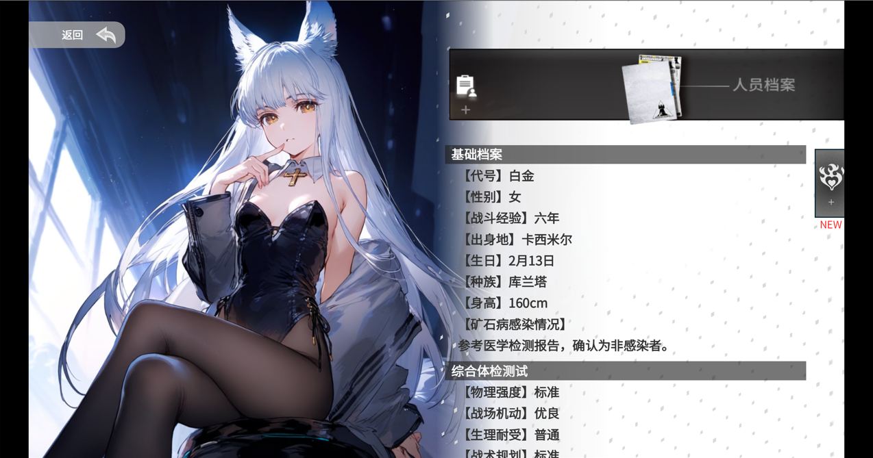 【SLG/PC/官中/明日方舟/NTR】 白金的梦境测试 v1.04 -第3张图片-萌站