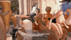 【巨乳 黑丝 白丝 兔女郎 揉乳 手交 骑乘 后入 爆操 爆射 喷潮 中出】新作-中文[Genshin] Lantern Rite Liyue Girls Orgy (Part 2)-第14张图片-萌站
