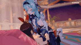 【巨乳 黑丝 扶她 骑乘 后入 爆操 爆射 喷潮 中出】新作-097【Genshin impact】Eula x Amber 优菈x安柏 sex [sound] 原神-第14张图片-萌站