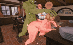 【巨乳 口交 吞精 骑乘 后入 爆操 爆射 喷潮 中出】新作-japs8005-NTR Loving Mother X Kind Goblin-第4张图片-萌站