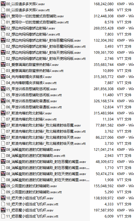 【ASMR/汉化音声/11小时合集/共5.9GB/双人】住在你身体里的天使和恶魔在