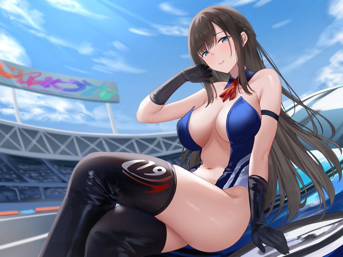 RJ01345547【麦咲輪紫葵】清楚系レースクイーンの1着ご褒美なまエッチ～最速ピストンで連続ロングラン絶頂～-第1张图片-萌站