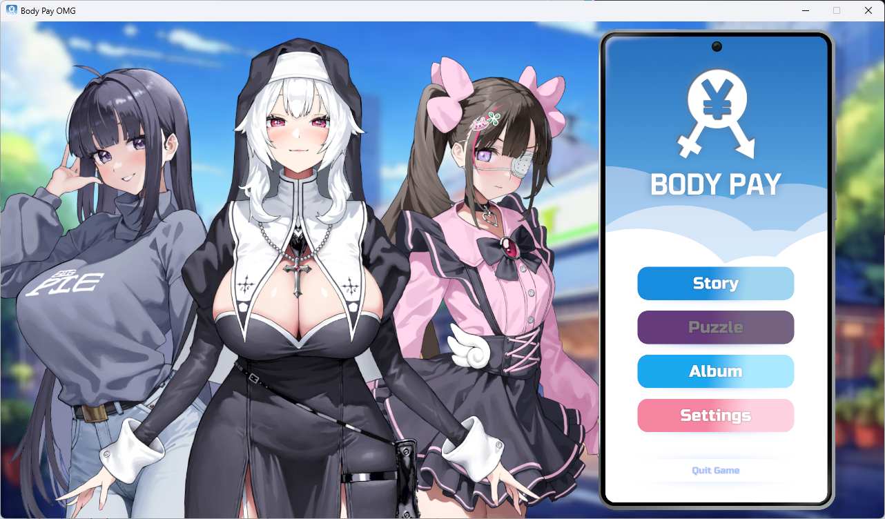 [互动SLG中文动态]Body Pay《我的天啊！一个胸部丰满的女人正在主动引诱我！》官方中文步兵版+存档-第1张图片-萌站