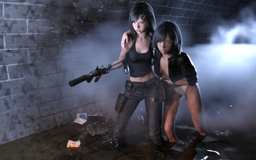 双胞胎姐妹+废稿-第6张图片-萌站