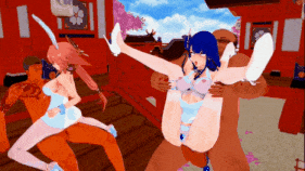 【巨乳 白丝 兔女郎 口交 骑乘 后入 爆操 爆射 中出】新作-神子与雷电影-第5张图片-萌站