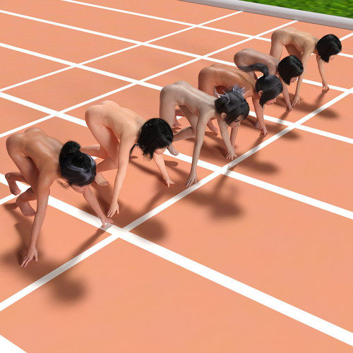 [かざは] ロリっ娘 全裸運動会 01-02-第7张图片-萌站