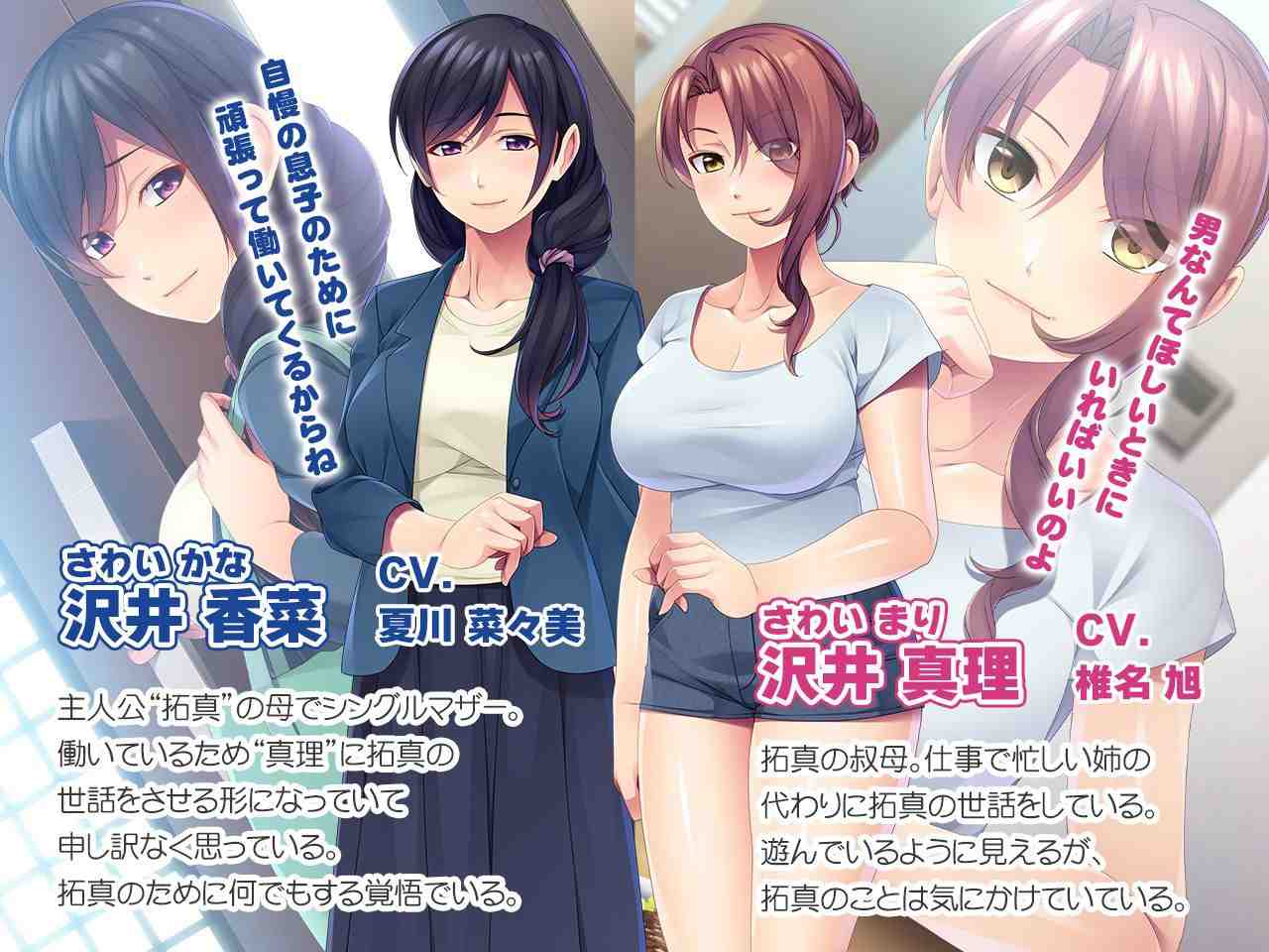 母×俺×叔母のエッチな板挟みライフ ～誰にも言えない熟女達との淫密～-第2张图片-萌站