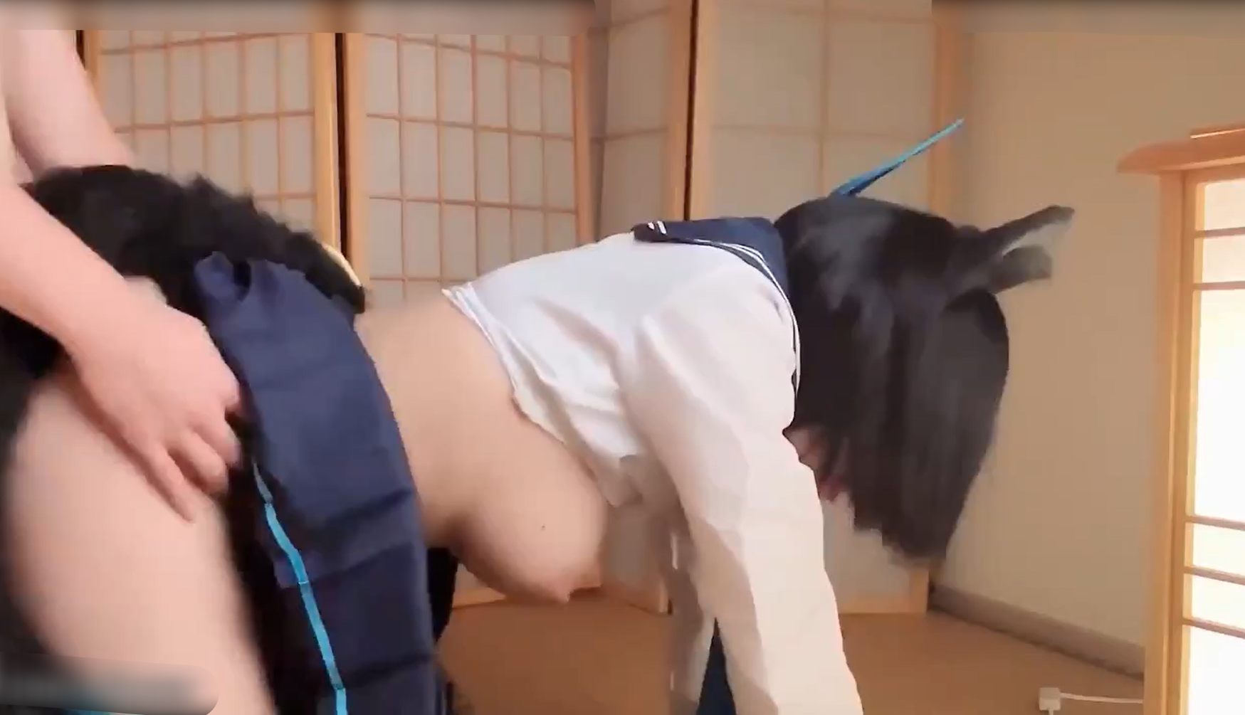 二次元福利姬浵卡COS桐生桔梗，巨乳白虎足交内射一条龙-第1张图片-萌站