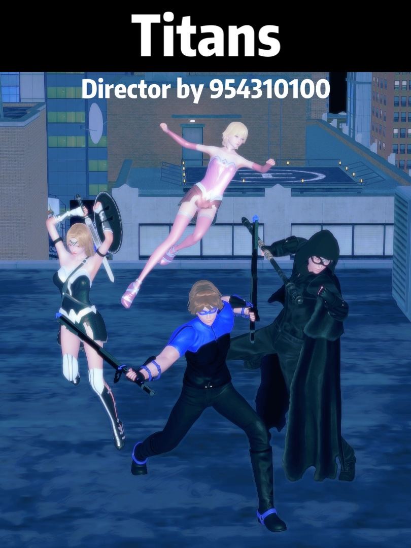 少年泰坦+蝙蝠女侠-第6张图片-萌站