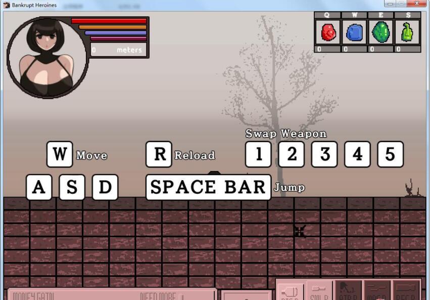 [2D像素ACT/全动态CV] 放浪的女英雄！ Bankrupt Heroines 步兵完结作弊版-第5张图片-萌站