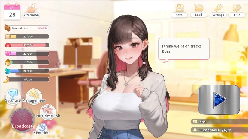 【日系/SLG/官中/动态】直播开始！VTuber 训练 Streaming ON! VTuber Training 官方中文步兵版【698M】【序号488】