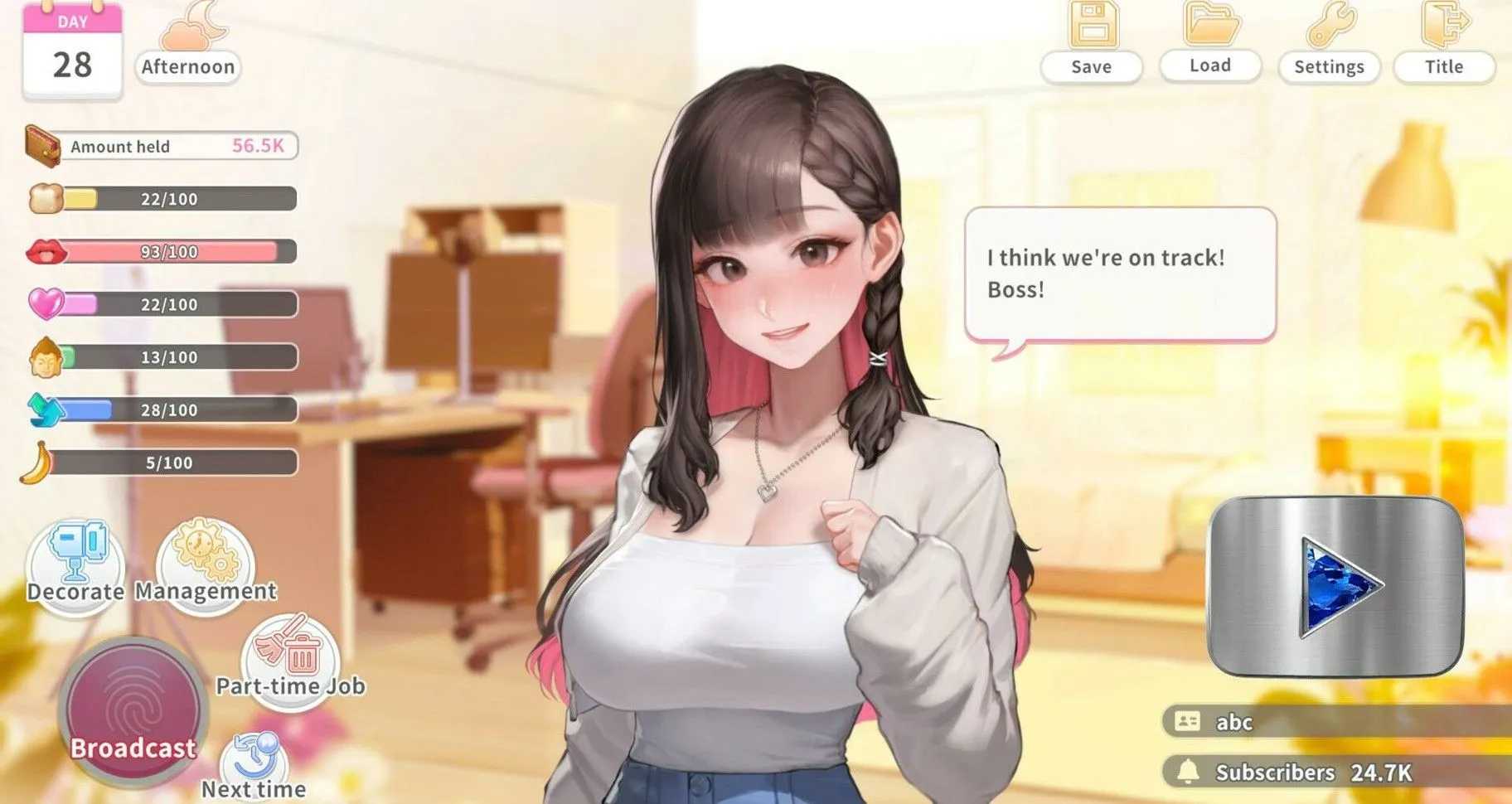  新作[养成互动SLG/动态] 直播开始！VTuber 训练 Streaming ON! VTuber Training 官中步兵版 [700M]-第4张图片-萌站
