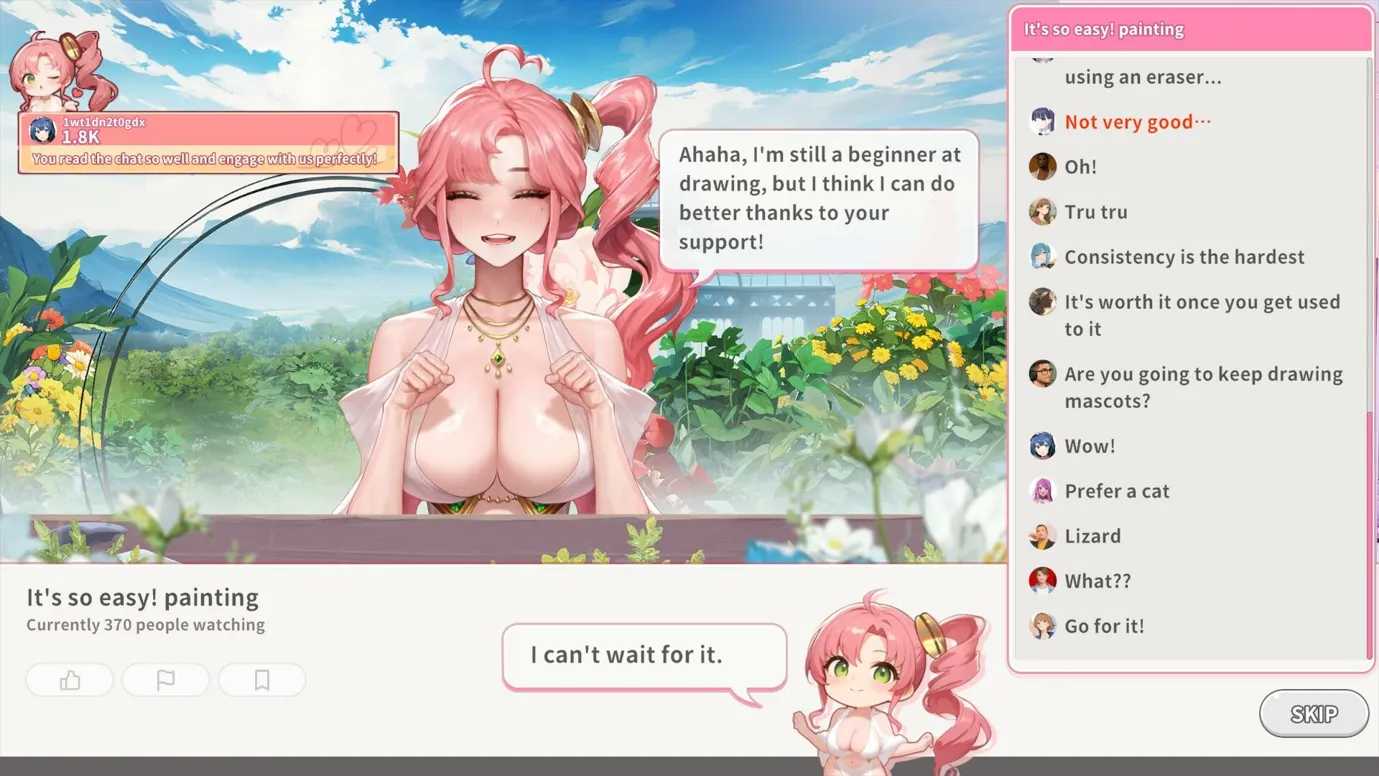 【日系SLG官中动态】直播开始！VTuber 训练 Streaming ON! VTuber Training 官方中文步兵版【698M】-第4张图片-萌站