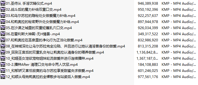 【汉化音声/10.1GB/4小时】圣侍从巫女的调教淫往记～王宫姐妹与性兽淫纹～【简体中文版】#逢坂成美 #柚木つばめ-第3张图片-萌站