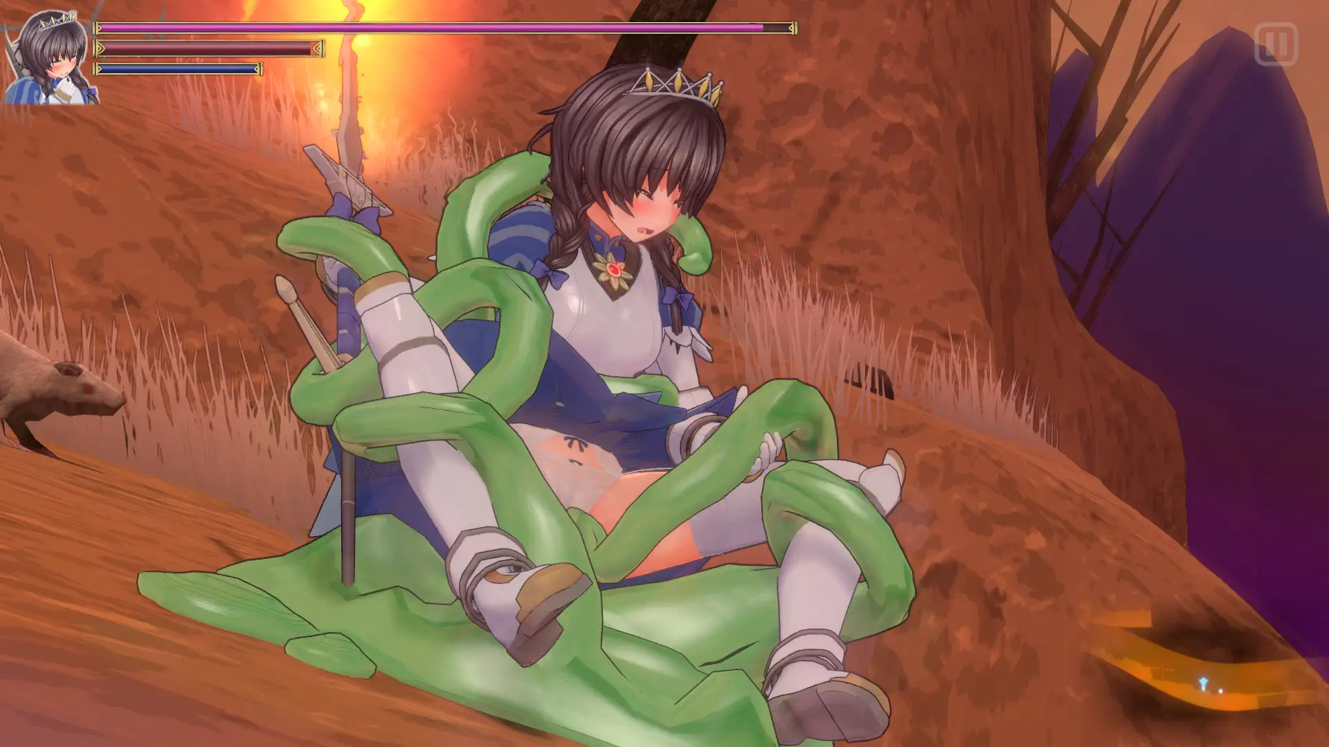 【DLsite/去码(?)/大作/神作/动态/官中/女主人公/3D作品/变身女主/幻想/羞辱/拘束/羞耻/耻辱/触手】【中文版】圣骑士莉卡物语 白翼与淫翼姐妹 & 聖騎士リッカの物語 白翼と淫翼の姉妹 【PC/社团名:もぐらソフト/RJ01049645】【声优：秋山はるる / 森野めぐむ / 涼貴涼 / 緑野らいむ】-第5张图片-萌站