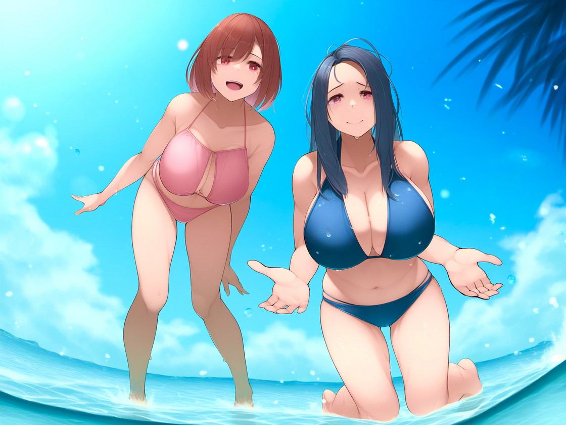 RJ01353797【園宮さつき】むっち盛り母娘丼 ないしょのびーちリゾート-第1张图片-萌站