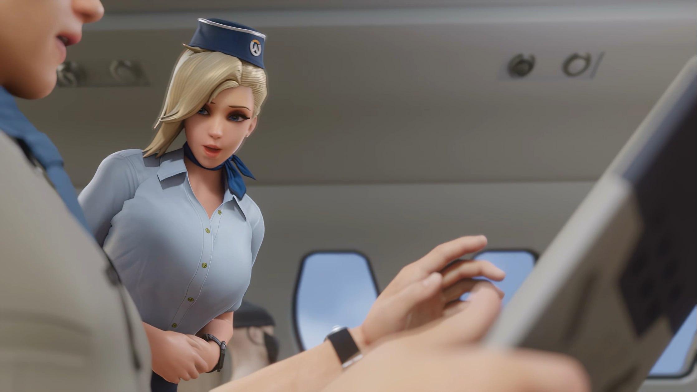 3D 守望先锋 天使空姐-第1张图片-萌站