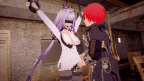 【巨乳 黑丝 捆绑 揉乳 扣穴 骑乘 后入 爆操 爆射 喷潮 中出】新作-只有我能触碰的遐蝶 - Castorice Segs - Boombayah - -性穹铁道Ⅴ- -第18张图片-萌站