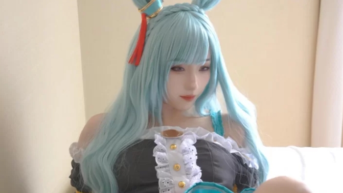 【美颜♥】COS 蓝毛 赛马娘 目白阿尔丹-第2张图片-萌站