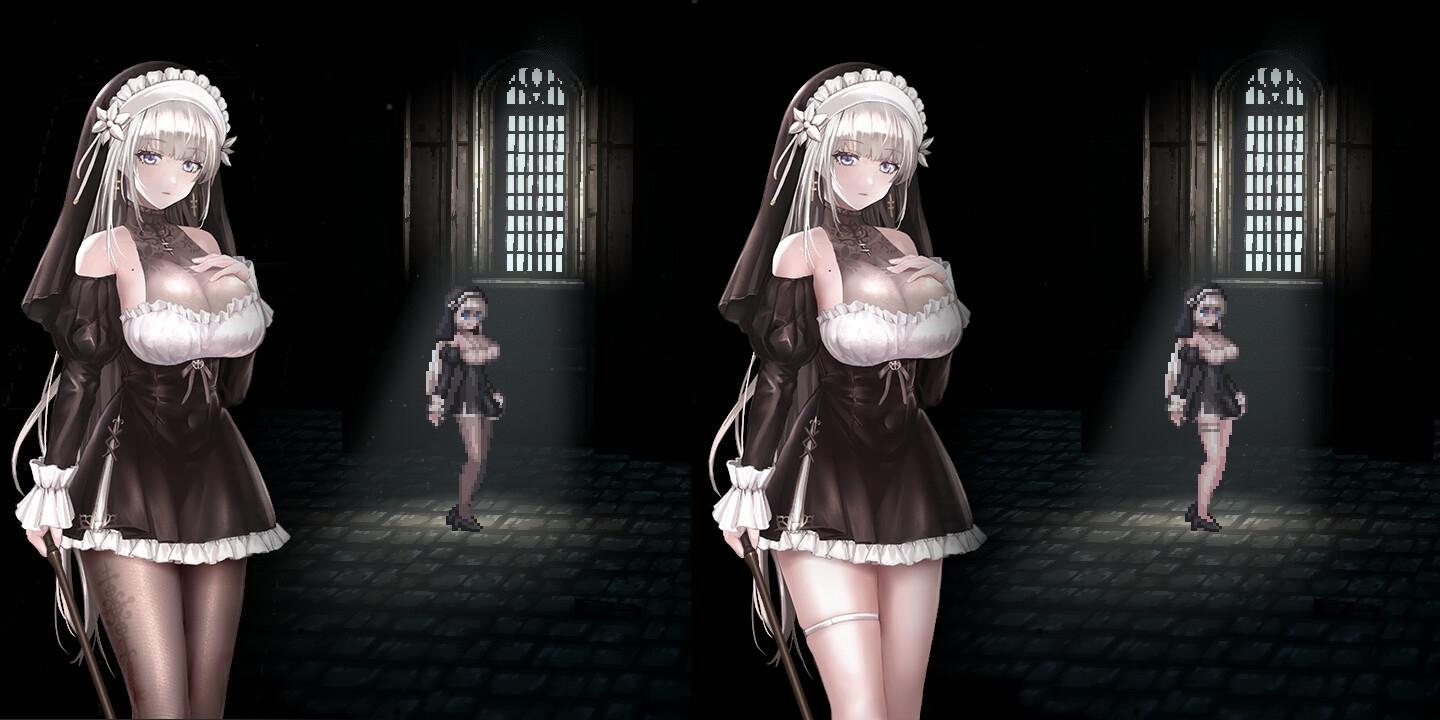 [250412]【中英日】哥特少女勇闯恶魔城2/SiNiSistar2  [PC+MAC] 官中 ACT 像素动态 CV 修女 猎奇 像素 修女 丸吞 怀孕 产卵 羞辱 巨乳/爆乳 虐待/ryona-第6张图片-萌站