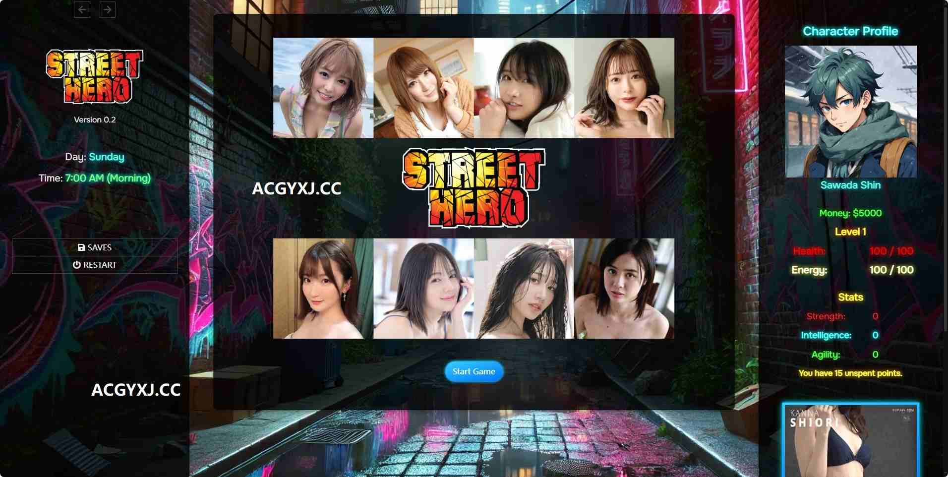 图片[2]-【亚洲风HTML/真人/动态】 街头英雄 Street Hero V0.4b 浏览器转中文-DORO妙妙屋